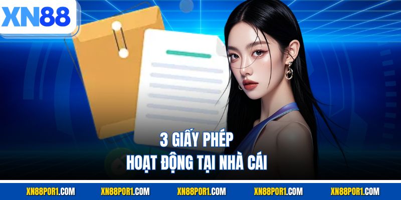3 giấy phép hoạt động tại nhà cái